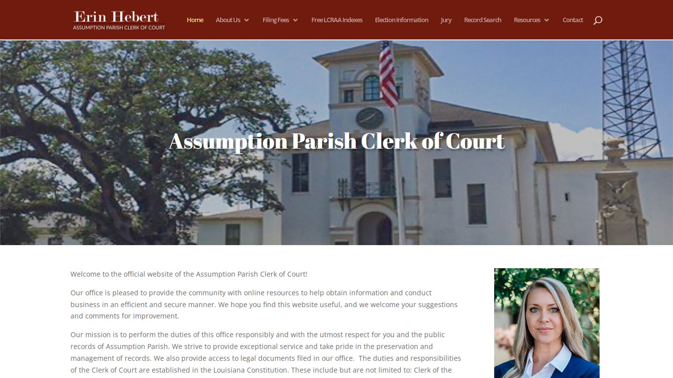 Assumption Parish | Welcome to the Assumption Parish Clerk of Court